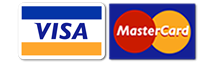 We accept Visa and Mastercard